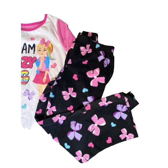 Jojo Siwa fleece‎ PJ set Girls size 8 - Picture 3 of 6